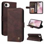 For iPhone SE 20224 Skin Feel Life Tree Leather Phone Case(Brown)