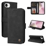 For iPhone SE 20224 Skin Feel Life Tree Leather Phone Case(Black)