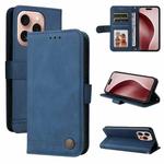 For iPhone 16 Pro Skin Feel Life Tree Leather Phone Case(Blue)