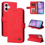 For iPhone 17 Skin Feel Life Tree Leather Phone Case(Red)