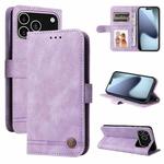 For iPhone 17 Pro Skin Feel Life Tree Leather Phone Case(Purple)
