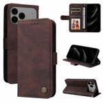 For iPhone 17 Pro Max Skin Feel Life Tree Leather Phone Case(Brown)