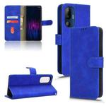 For HTC U24 Pro Skin Feel Magnetic Flip Leather Phone Case(Blue)