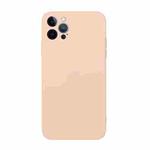 For iPhone 15 Pro Max Straight Edge Solid Color TPU Shockproof Phone Case(Light Pink)