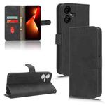 For TECNO Pova Neo 3 Skin Feel Magnetic Flip Leather Phone Case(Black)