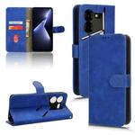 For Tecno Pova 5 Pro Skin Feel Magnetic Flip Leather Phone Case(Blue)