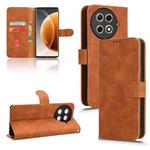 For Tecno Camon 30S Pro Skin Feel Magnetic Flip Leather Phone Case(Brown)