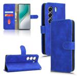 For Tecno Camon 40 Skin Feel Magnetic Flip Leather Phone Case(Blue)