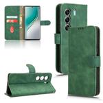 For Tecno Camon 40 Skin Feel Magnetic Flip Leather Phone Case(Green)