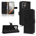 For Tecno Pova 7 5G Skin Feel Magnetic Flip Leather Phone Case(Black)