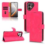 For Tecno Pova 7 5G Skin Feel Magnetic Flip Leather Phone Case(Rose Red)