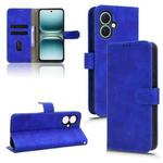 For Tecno Spark Go 2 4G Skin Feel Magnetic Flip Leather Phone Case(Blue)