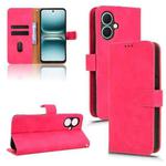 For Tecno Spark Go 2 4G Skin Feel Magnetic Flip Leather Phone Case(Rose Red)