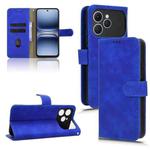 For Tecno Spark 40 4G Skin Feel Magnetic Flip Leather Phone Case(Blue)