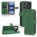 For Tecno Spark 40 4G Skin Feel Magnetic Flip Leather Phone Case(Green)