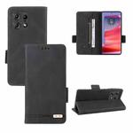 For Motorola Edge 50 Pro Magnetic Clasp Leather Phone Case(Black)