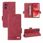 For Motorola Edge 50 Fusion Magnetic Clasp Leather Phone Case(Red)