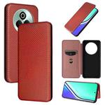 For Realme P3 Pro 5G Carbon Fiber Texture Flip Leather Phone Case(Brown)