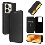 For Realme 15 5G / Realme 15 Pro 5G Carbon Fiber Texture Flip Leather Phone Case(Black)