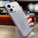 For iPhone 12 Metallic Glitter Powder Shockproof Phone Case(Grey)