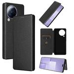 For Xiaomi Civi 3 5G Carbon Fiber Texture Flip Leather Phone Case(Black)