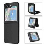 For Samsung Galaxy Z Flip5 5G PU Leather PC Phone Case(Dark Green)