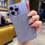 For iPhone 14 Pro Magsafe Magnetic Metallic Glitter Powder Shockproof Phone Case(Blue)