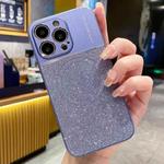 For iPhone 13 Pro Magsafe Magnetic Metallic Glitter Powder Shockproof Phone Case(Blue)