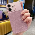 For iPhone 12 Magsafe Magnetic Metallic Glitter Powder Shockproof Phone Case(Pink)