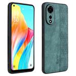 For OPPO A78 4G AZNS 3D Embossed Skin Feel Phone Case(Dark Green)