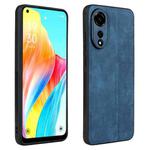 For OPPO A78 4G AZNS 3D Embossed Skin Feel Phone Case(Sapphire Blue)