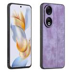 For Honor 90 AZNS 3D Embossed Skin Feel Phone Case(Purple)