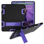 For Samsung Galaxy Tab S5e T720 Shockproof PC + Silicone Protective Case，with Holder(Black Purple)