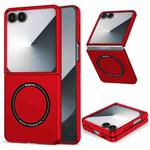 For Samsung Galaxy Z Flip7 5G Magsafe Magnetic Folding PC Phone Case(Red)