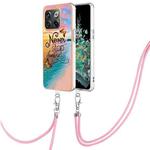 For OnePlus 10T 5G/Ace Pro Electroplating IMD TPU Phone Case with Lanyard(Dream Butterfly)