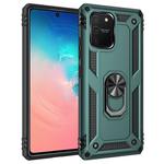 For Samsung Galaxy S10 Lite / M80s / A91 Shockproof TPU + PC Protective Case with 360 Degree Rotating Holder(Dark Green)
