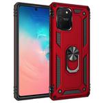 For Samsung Galaxy S10 Lite / M80s / A91 Shockproof TPU + PC Protective Case with 360 Degree Rotating Holder(Red)