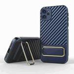 For iPhone 11 Wavy Textured Phone Case(Blue)
