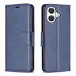 For iPhone 17 Lambskin Texture Pure Color Flip Leather Phone Case(Blue)
