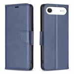 For iPhone 17 Air Lambskin Texture Pure Color Flip Leather Phone Case(Blue)