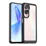 For Honor 90 Lite Colorful Series Acrylic Hybrid TPU Phone Case(Black)