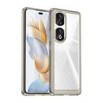 For Honor 80 Pro Colorful Series Acrylic Hybrid TPU Phone Case(Transparent Grey)