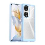 For Honor 80 Colorful Series Acrylic Hybrid TPU Phone Case(Blue)