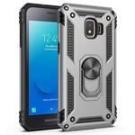 For Samsung Galaxy J2 Core Shockproof TPU + PC Protective Case with 360 Degree Rotating Holder(Silver)