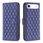 For iPhone 17 Air Diamond Lattice Wallet Flip Leather Phone Case(Blue)