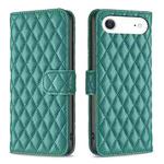 For iPhone 17 Air Diamond Lattice Wallet Flip Leather Phone Case(Green)