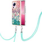 For Xiaomi 13 Lite 5G Electroplating IMD TPU Phone Case with Lanyard(Colorful Scales)