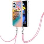For Xiaomi Redmi Note 11T Pro/Note 11T Pro+ Electroplating IMD TPU Phone Case with Lanyard(Dream Butterfly)