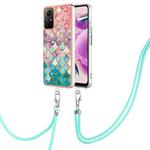 For Xiaomi Redmi Note 12S 4G Electroplating IMD TPU Phone Case with Lanyard(Colorful Scales)