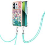 For Xiaomi Redmi Note 13 Pro 5G Global Electroplating IMD TPU Phone Case with Lanyard(Colorful Scales)